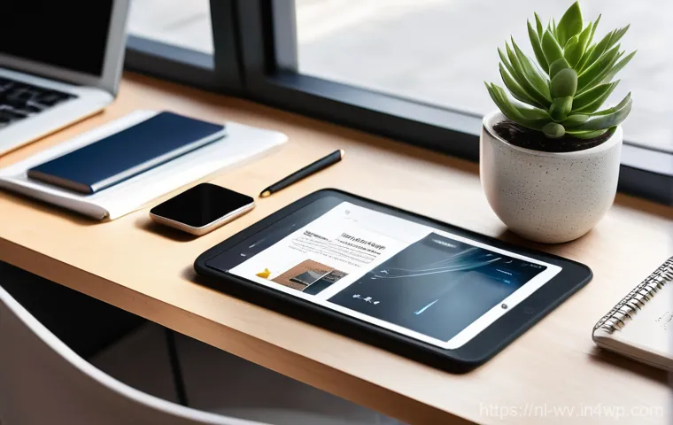 부업으로 가능한 맞춤형 템플릿 제작 - **Social Media Template Creator's Desk**
A vibrant, high-angle shot of a young, stylish digital ...