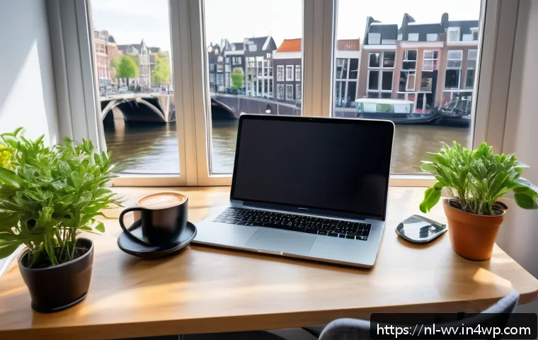 가상 비서로서의 부업 기회 - A professional home office setup for a Dutch virtual assistant: a bright, organized workspace featur...